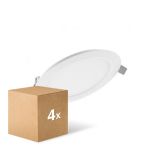 Mehrfachpackung 4x Ledvance LED Deckenstrahler Rund DN155 12W 1020lm 120D - 830 Warmweiß | 169mm 