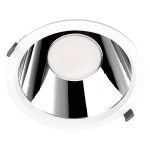 Ledvance Spot Encastrable LED Comfort Dali UGR19 Aluminium 42W/36W/30W 5000lm/4200lm/3600lm 100D - 930-940 CCT | Diamètre 250mm - IP44 - Meilleur Rendu De Couleur - Dali Dimmable