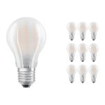 Lot 10x Ledvance CLASSIC LED E27 Poire Filament Dépolie 6.5W 806lm - 840 | Remplacement 60W