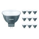 Lot 10x Philips Master LED Spot GU5.3 MR16 7.5W 621lm 36D - 930 Blanc Chaud | Meilleur rendu des couleurs - Dimmable - Équivalent 50W