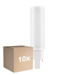 Lot 10x Ledvance Dulux-D LED 6W - 840 Blanc Froid | 4 Broches - Remplacement 13W