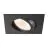 SLV New Tria 68 Spot Aluminium Noir Carré 8.3W 705lm 60D - 927 Blanc Très Chaud | Diamètre 68mm - Meilleur Rendu De Couleur - Dimmable 