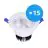 Lot 15x Spot Encastrable LED Ronde Inclinable 15W 1200lm 60D - 930 Blanc Chaud | 135mm - Diamètre 110mm - UGR 