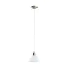 Eglo Suspension Luminaire Brenda Échantillon Nickel Satiné | Convient pour E27